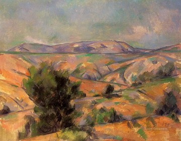  Seen Painting - Mount Sainte Victoire Seen from Gardanne Paul Cezanne